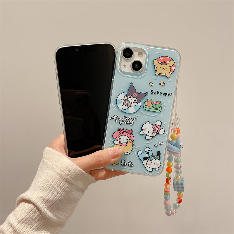 Swimming Sanrio Case