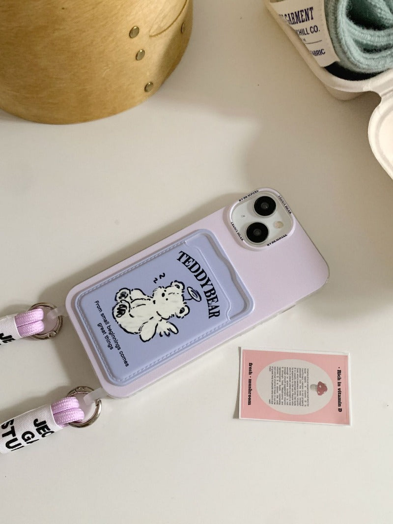 Teddy Bear Card Holder Case