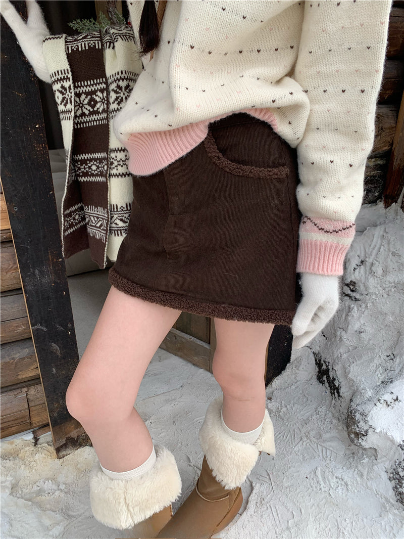 Cozy Corduroy Mini Skirt