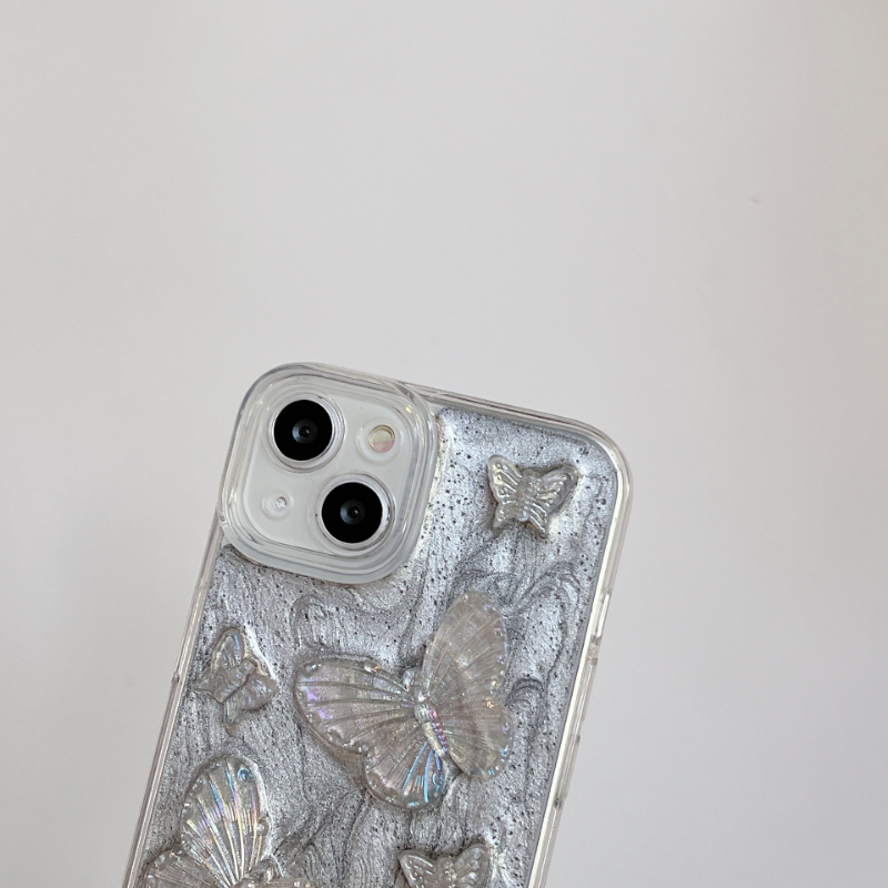 Transparent Butterfly Epoxy Case