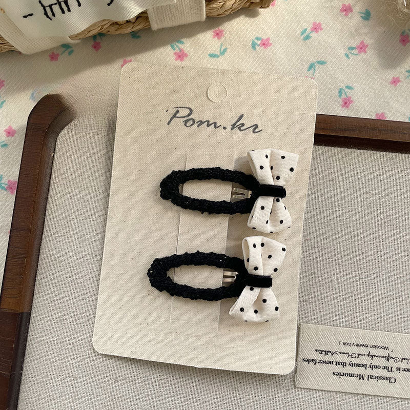 Chic Polka Dot Clips