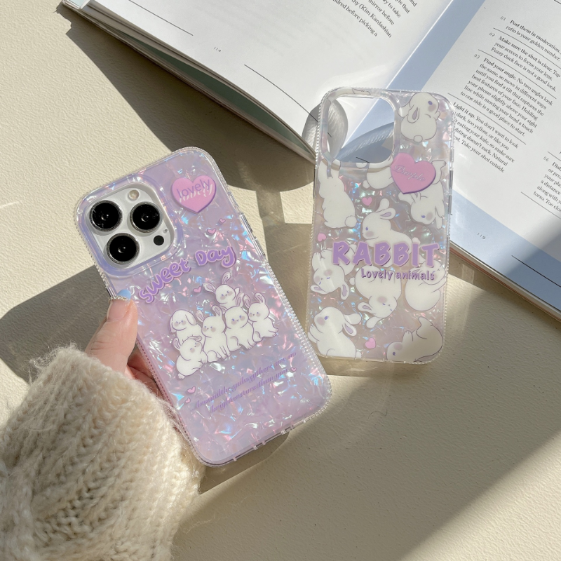 Lilac Glitter Pups Case