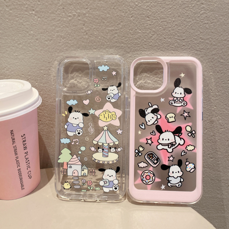 Patcha  Dog Print Transparent Case