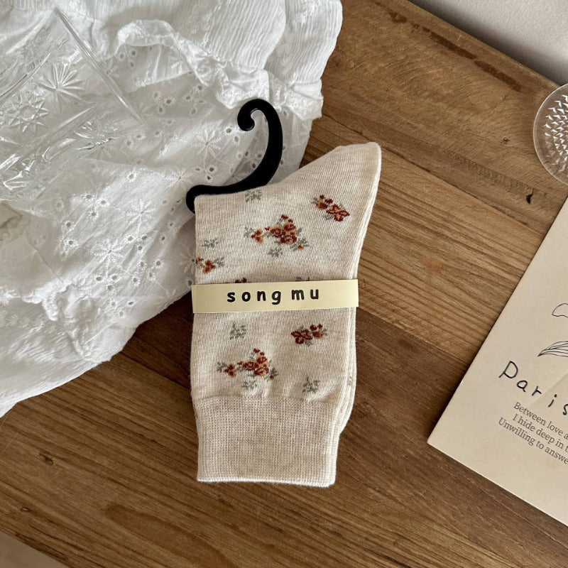 Vintage Charm Cozy Cotton Socks