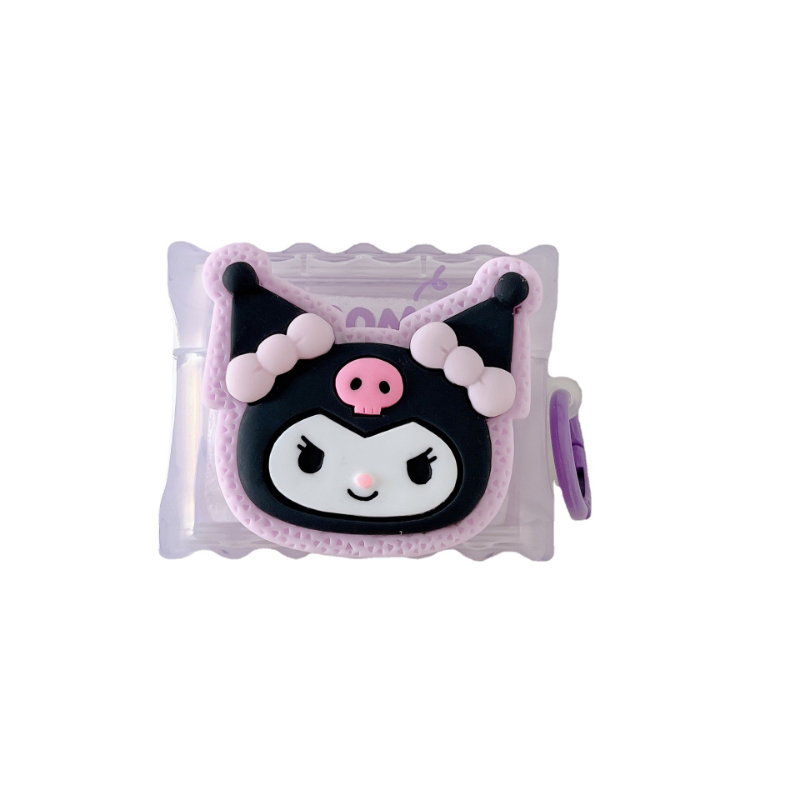 Purple Kuromi Charm Airpods Case