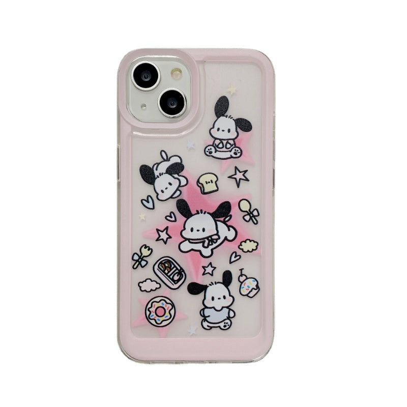 Patcha  Dog Print Transparent Case