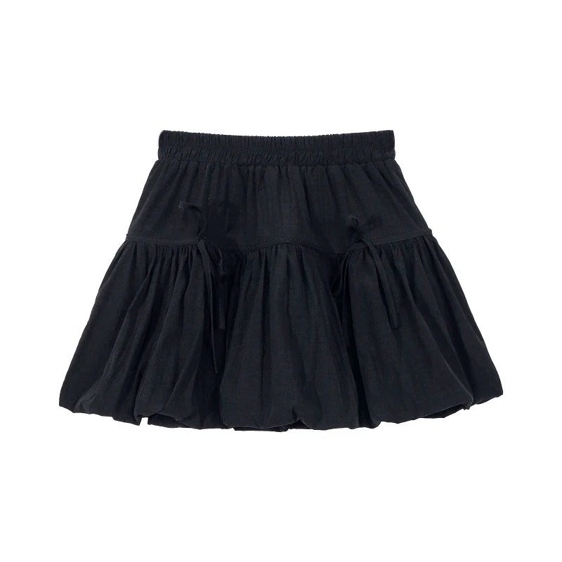 High Waist Pleated Mini Skirt