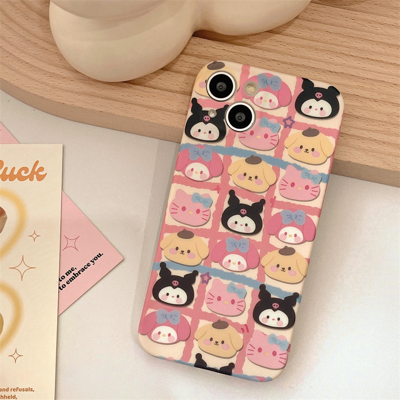 Sanrio Pink Grid Case