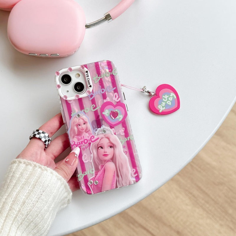 Heart Barbie Stripe Case