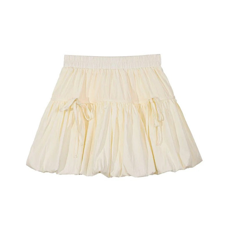 High Waist Pleated Mini Skirt