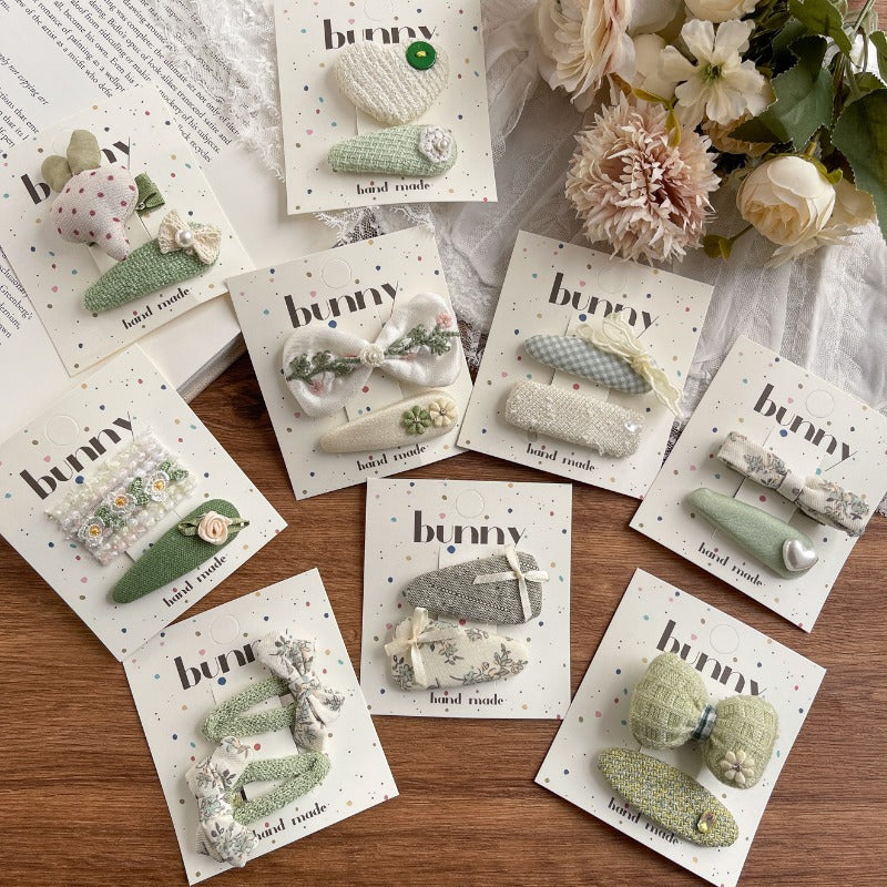 Bunny Handmade Pastel Hair Clips