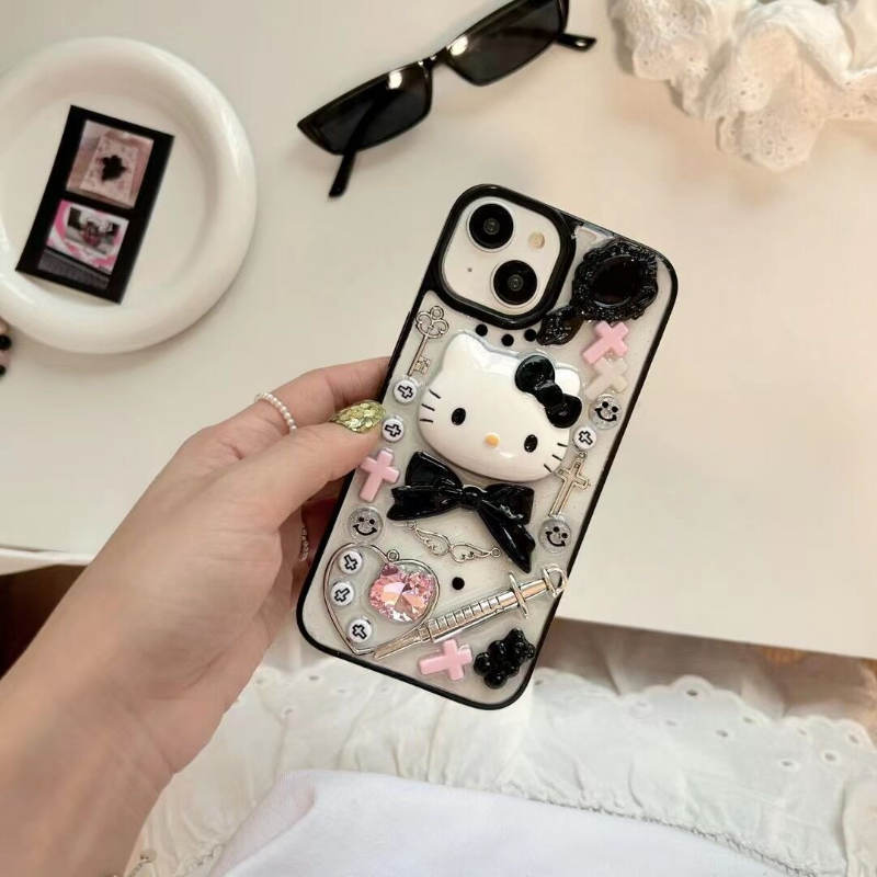 Grunge Core Kitty Transparent Case