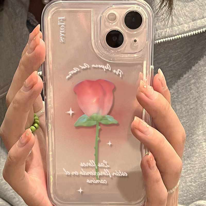 Gradient Tulip Transparent Case