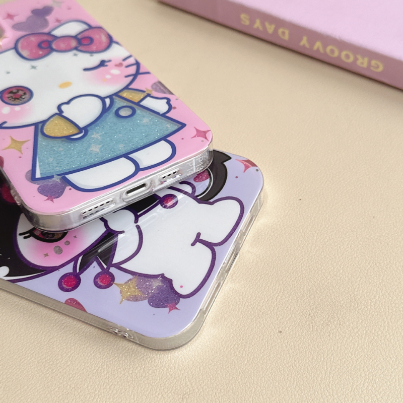 Winking Sanrio Glitter Case