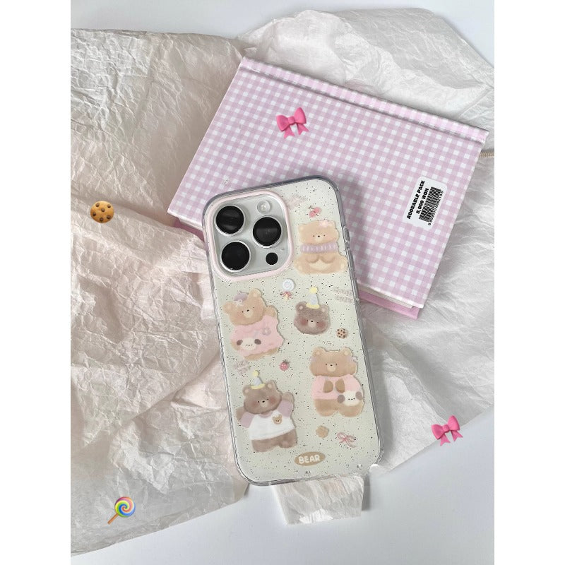 Pastel Teddy Bear Case