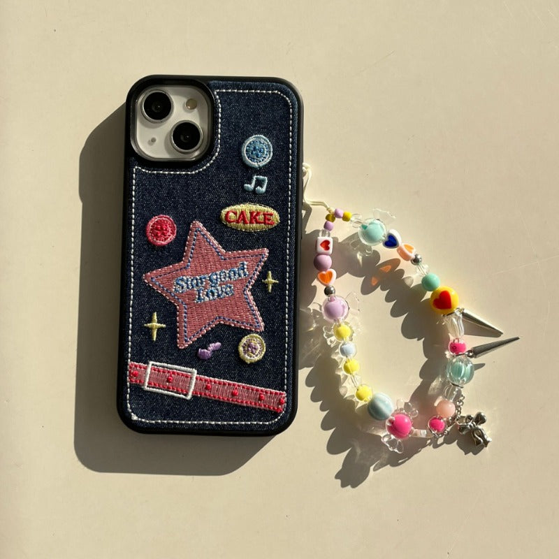 Denim Star Patch Case