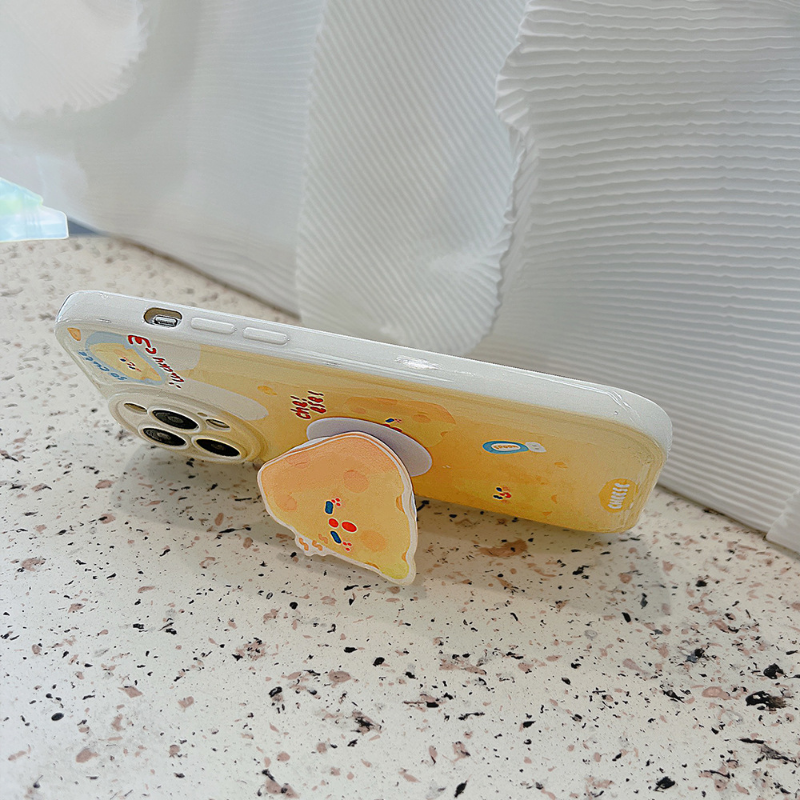 Sleepy Cheese Pop Socket Case