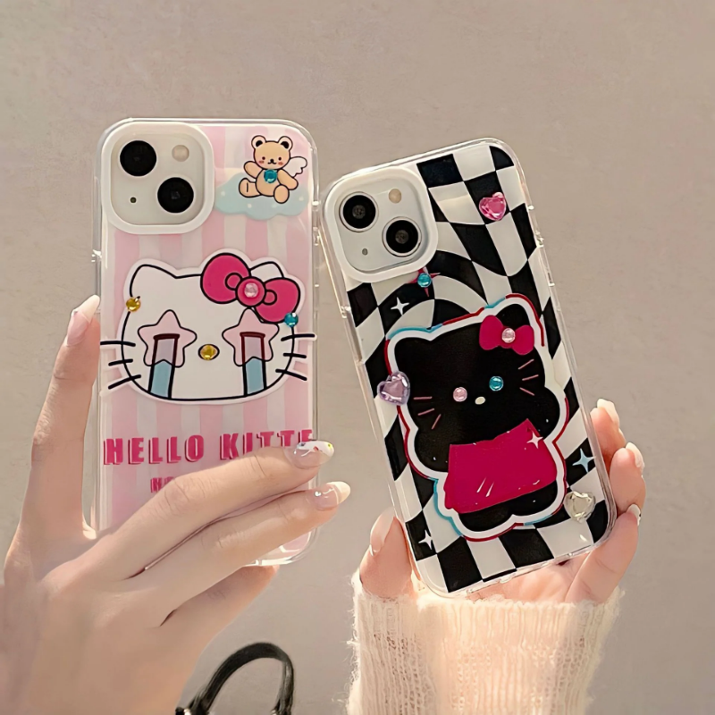 Kitty Graphic Print Case