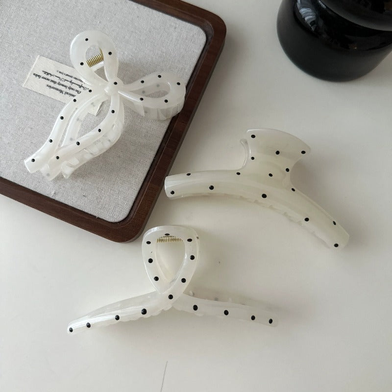 Polka Dot Hair Clips