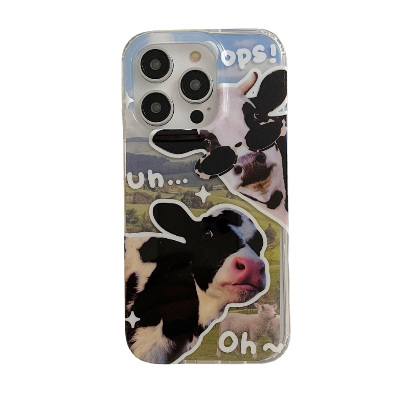 Uh Oops Cow Print Case