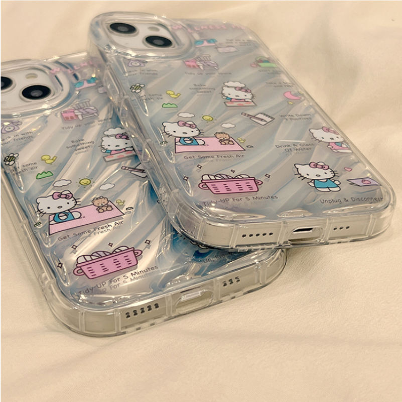 Laser Cute Kitty Transparent Case