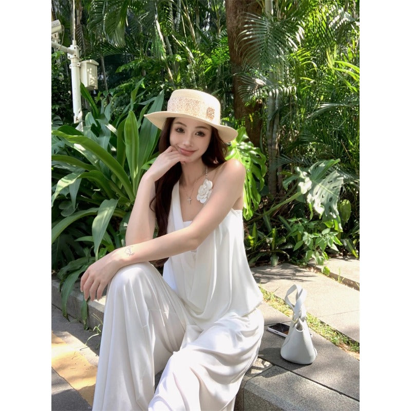 Chic Linen Wide‑Leg Jumpsuit