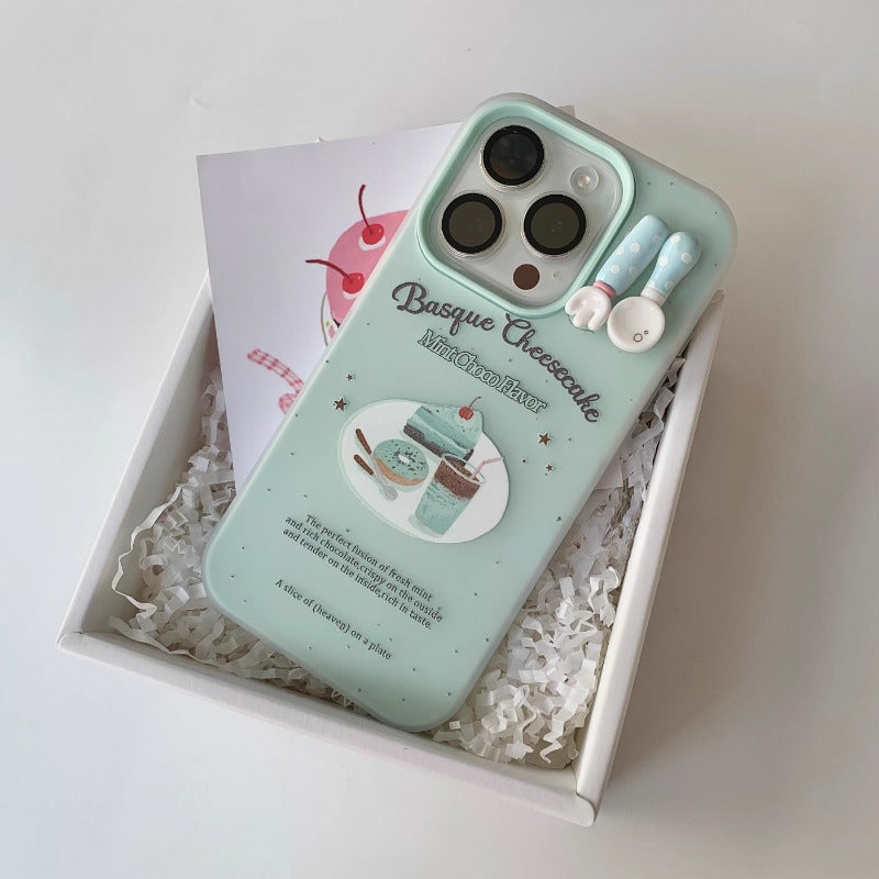 Mint Cheesecake Earbud Case