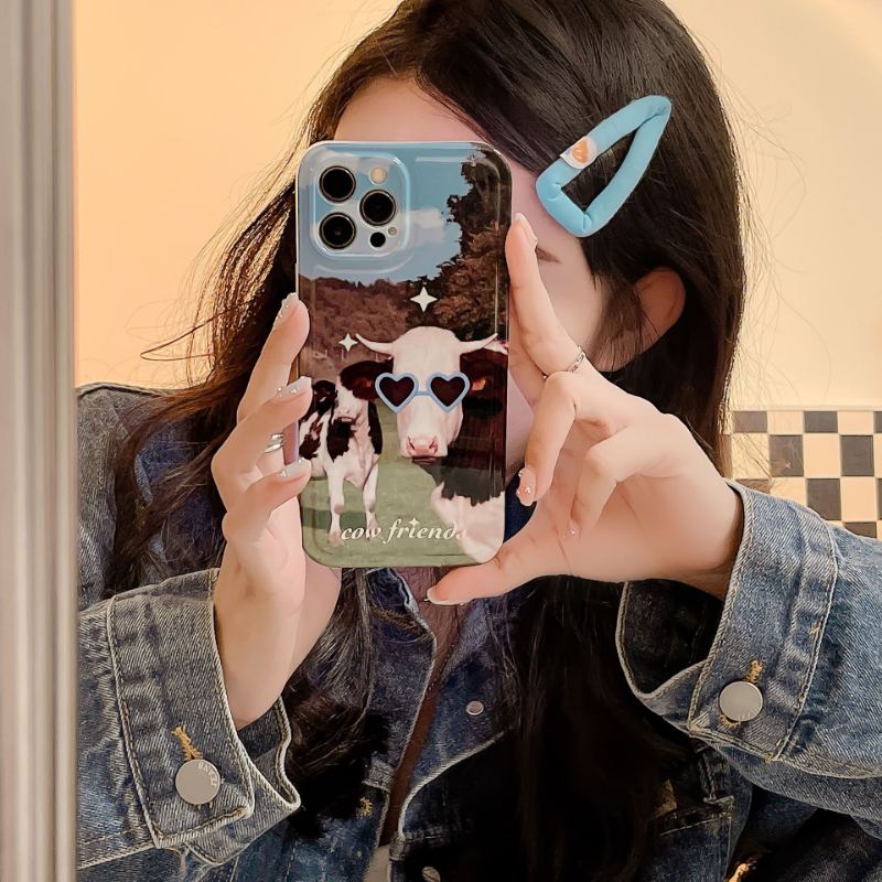 Retro Sunnies Cow Case