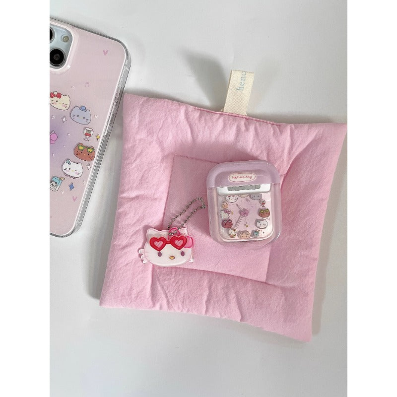 Pink Cartoon AirPods Case
