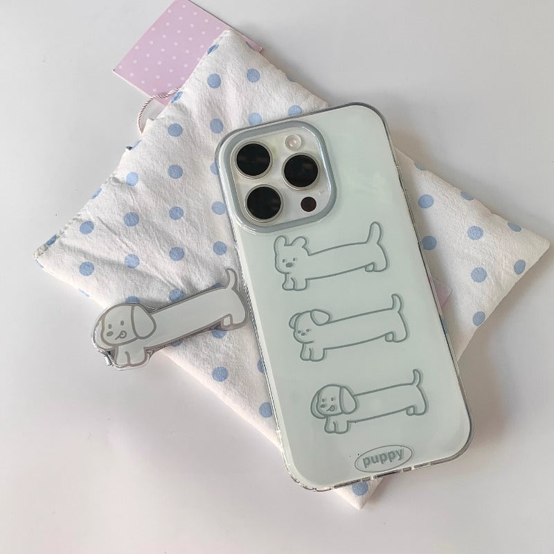 Mint Puppy Outline Case