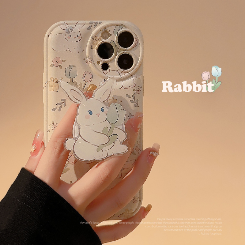 Tulip bunny Pop Socket Case