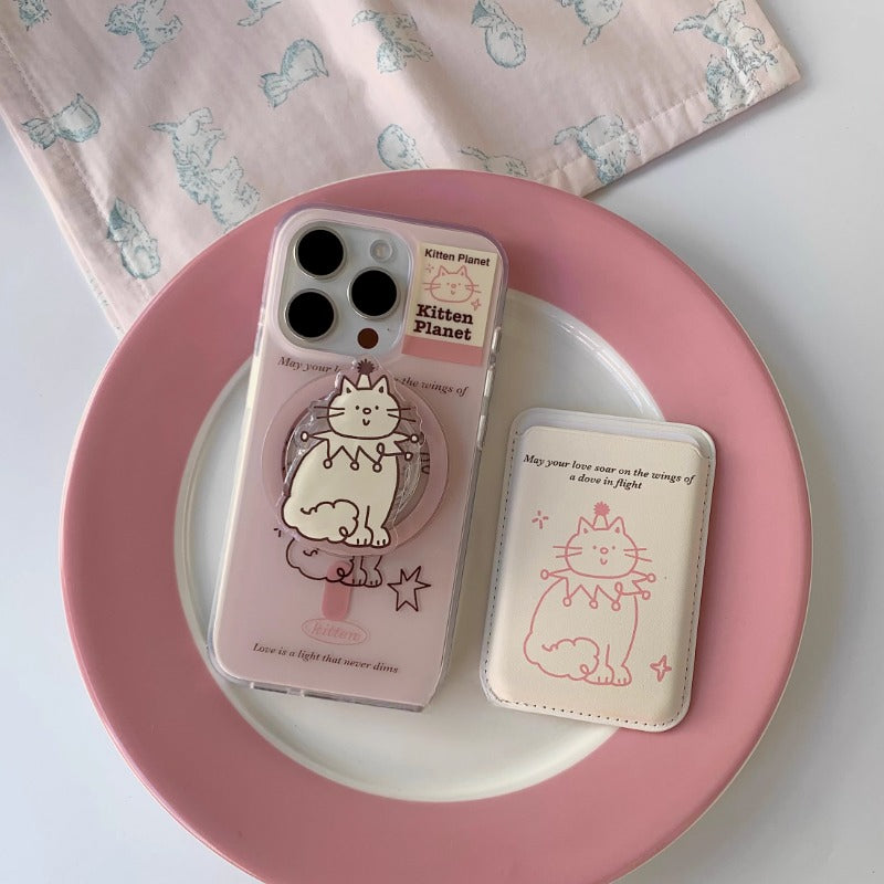 Pink Kitten Planet Case