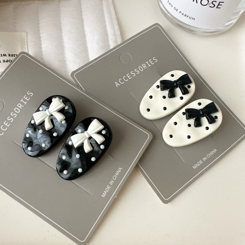 Retro Polka Dot Hair Clip