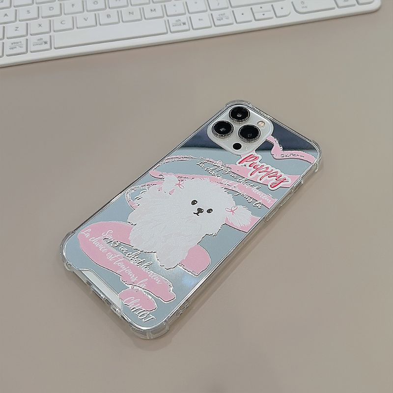 Girlie Pup Mirror Phone Charm Case