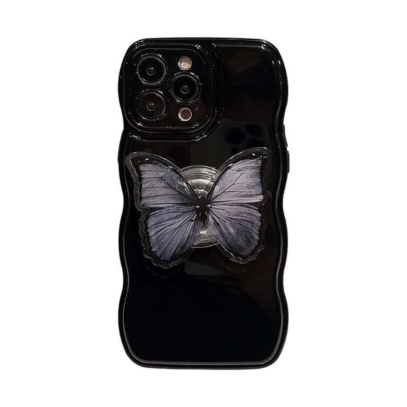 Noir Flutter Pop Socket Case