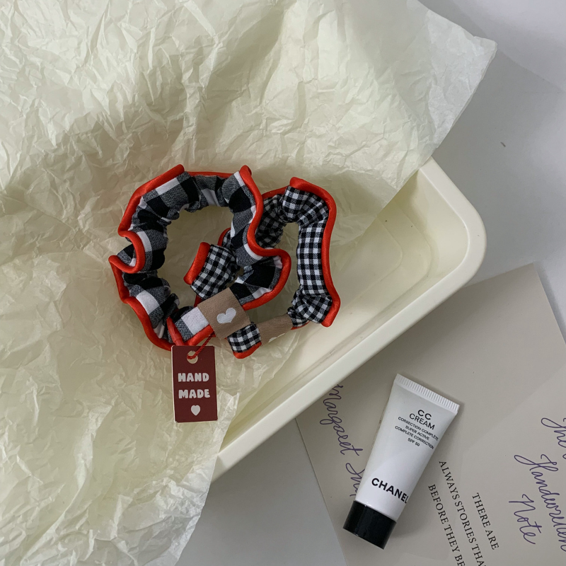 Checkered Planet Scrunchies