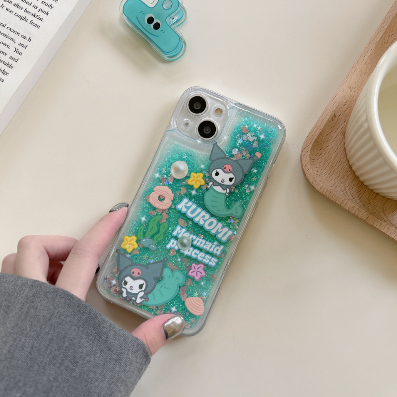 Sea Green Quicksand Kuromi Case