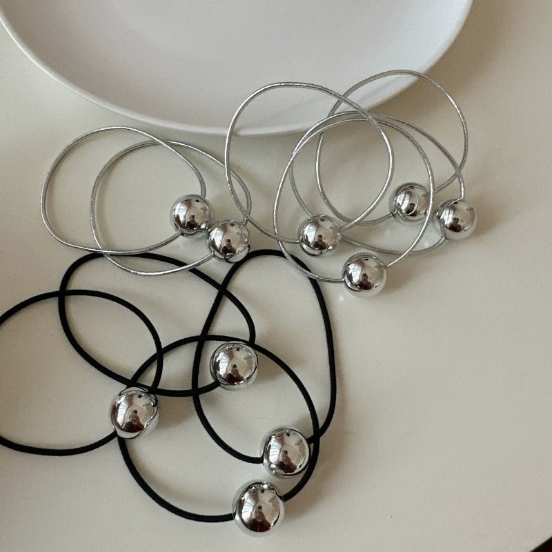 Elastic Hair Bands with Beads