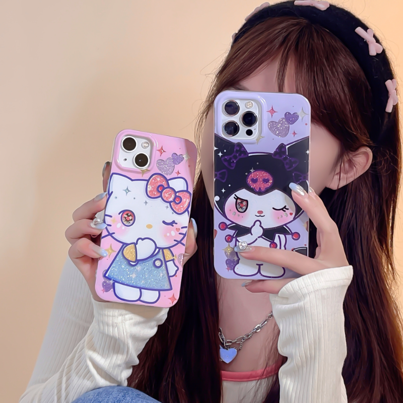 Winking Sanrio Glitter Case