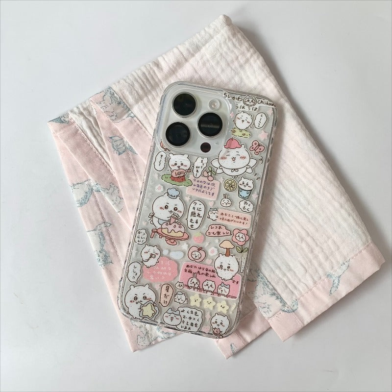 Cute Animal Party Clear Phone Case