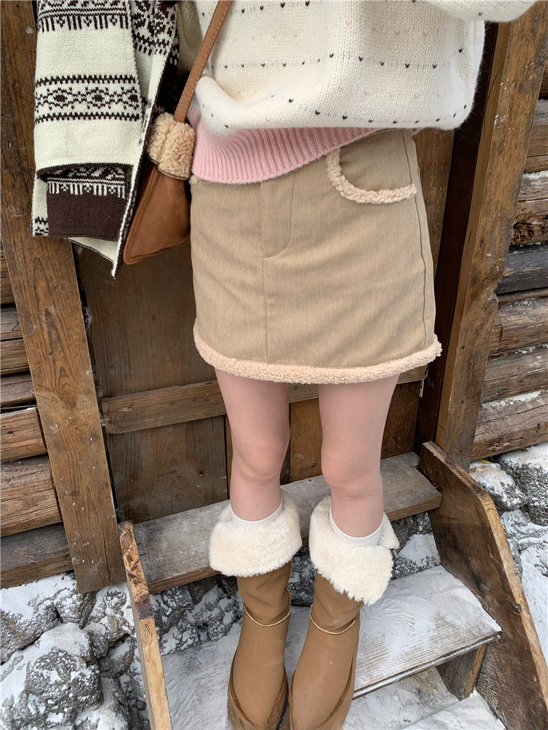 Cozy Corduroy Mini Skirt