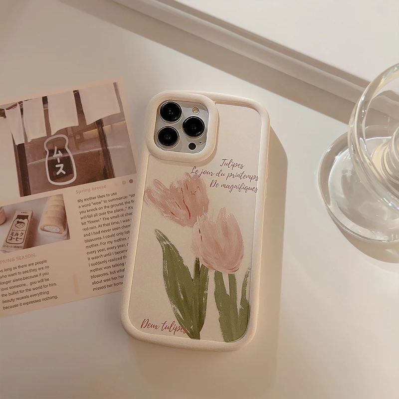 Watercolor Tulip Case