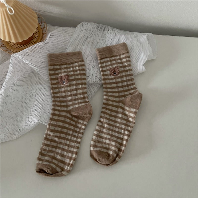 Brown Teddy Socks