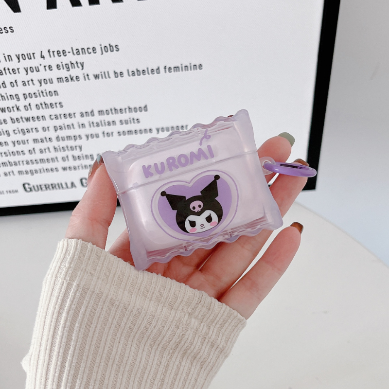 Purple Kuromi Charm Airpods Case