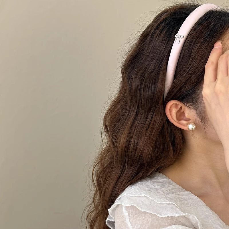 Elegant Bow Accent Soft Headband