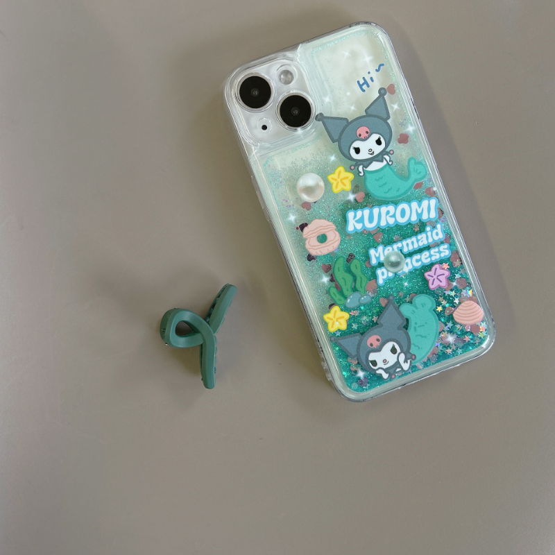 Sea Green Quicksand Kuromi Case