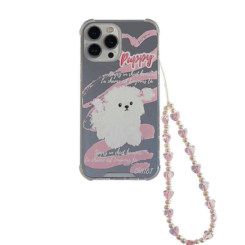 Girlie Pup Mirror Phone Charm Case