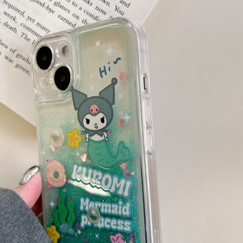 Sea Green Quicksand Kuromi Case