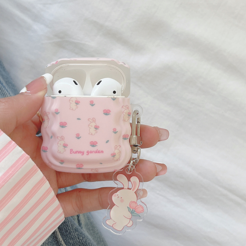 Roses Bunny Airpods Case