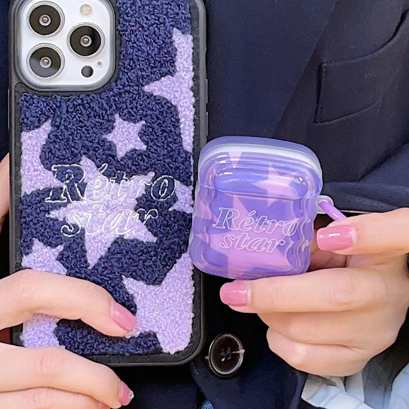 Purple Pink Star Print Case